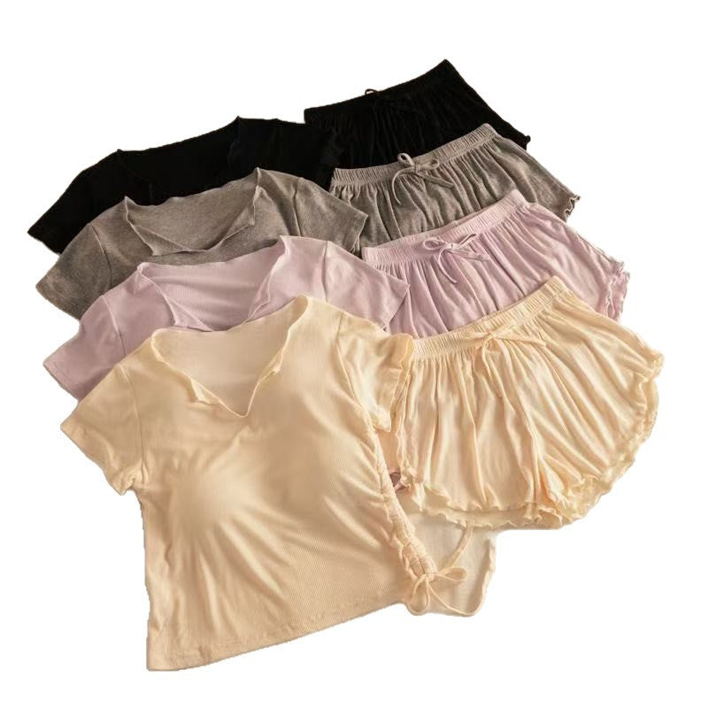 Women's Ice Silk Pajama Set