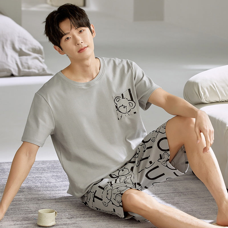Men's Cotton Short-Sleeve Pajama