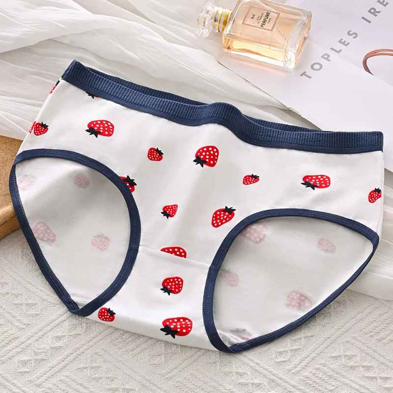 5PCS Cotton Cartoon Print Panties