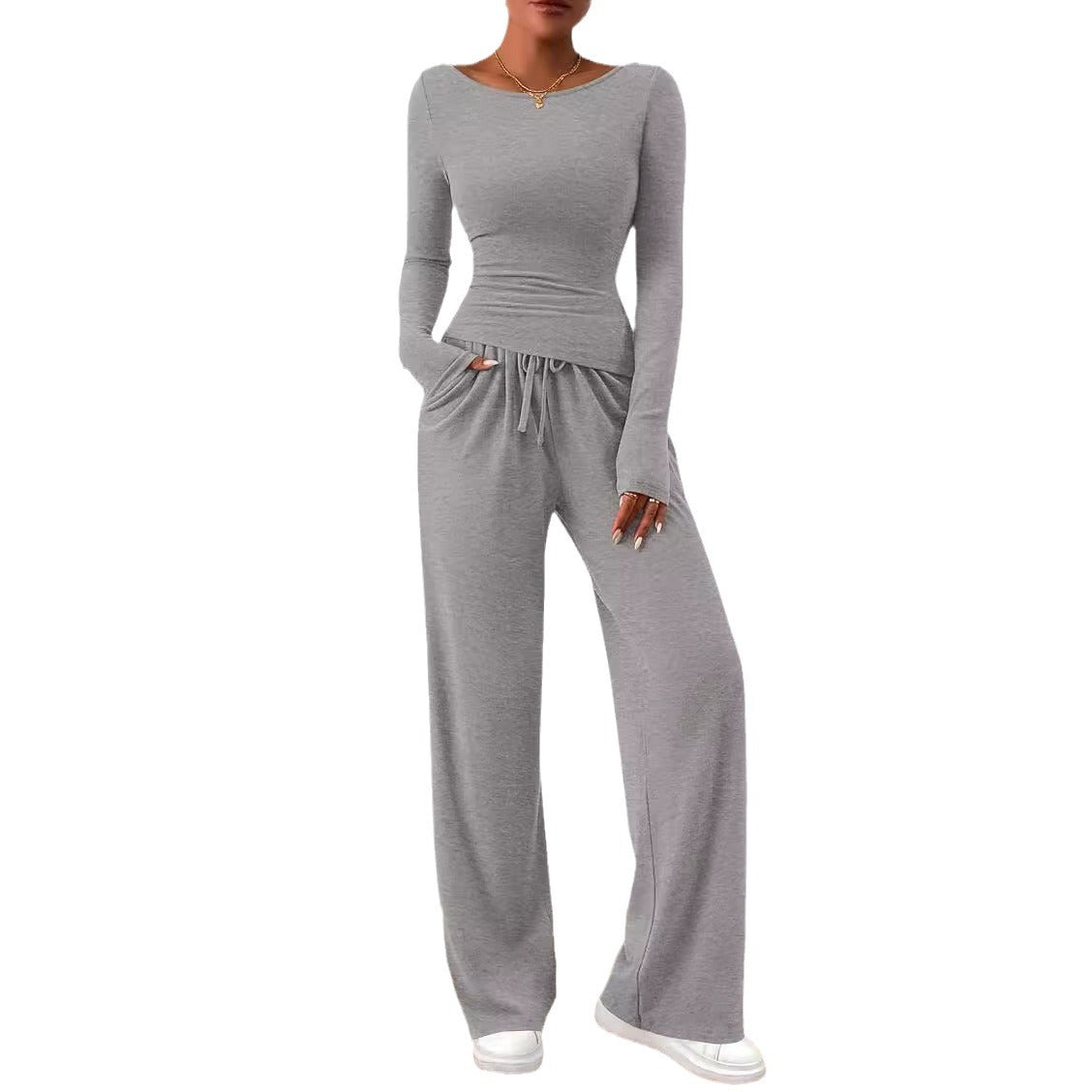 Autumn Explosions Casual suit Asymmetric Long Sleeve T-shirt