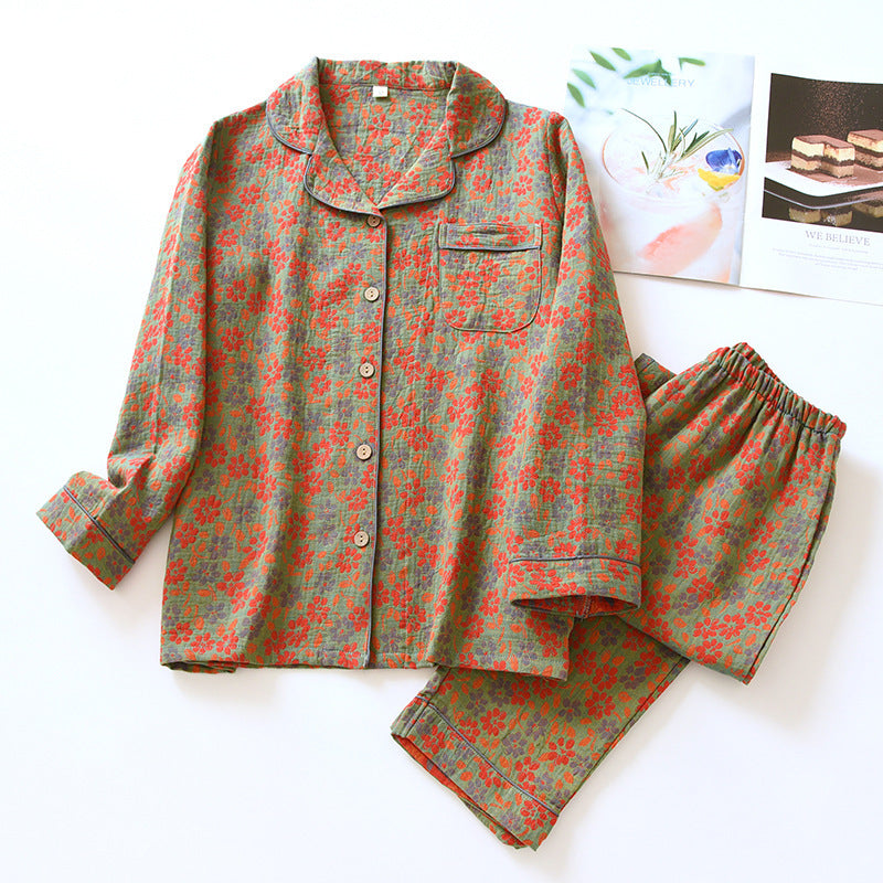 Retro festive home wear suit