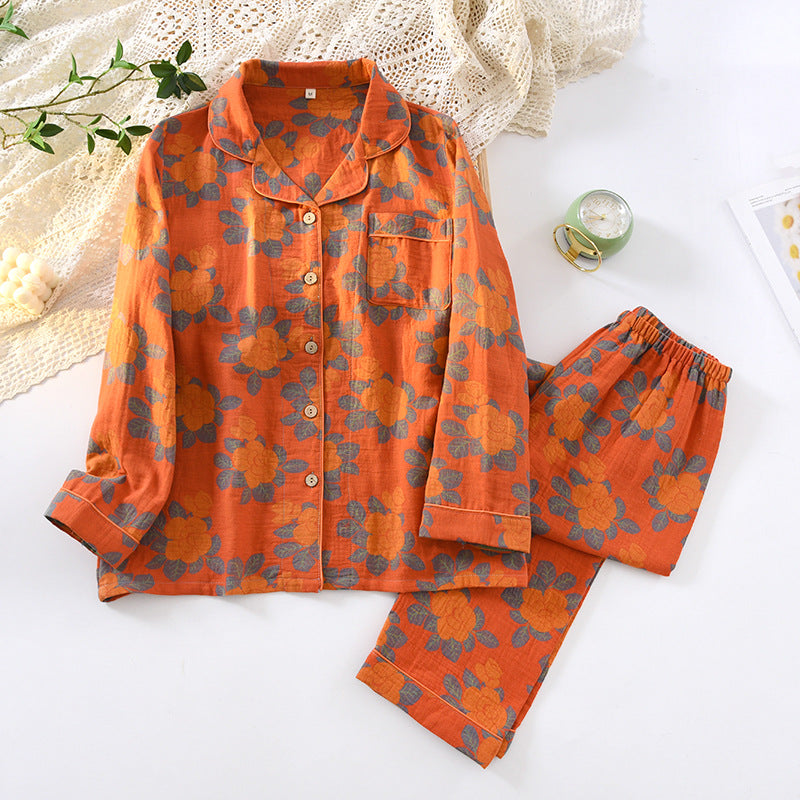 Retro festive home wear suit