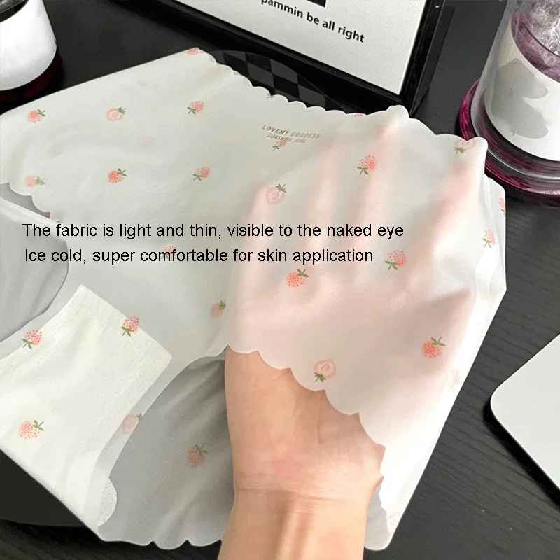 Strawberry Ice Silk Seamless Panties