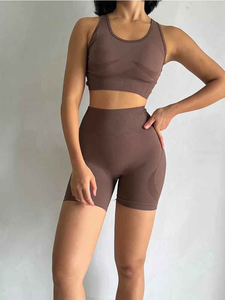 Women’s Yoga Set with Cross Back
