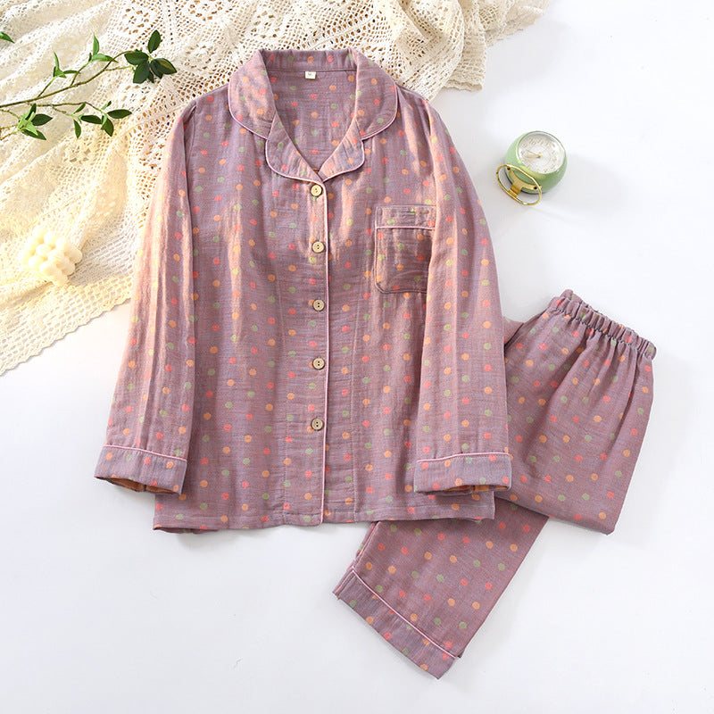 Retro festive home wear suit