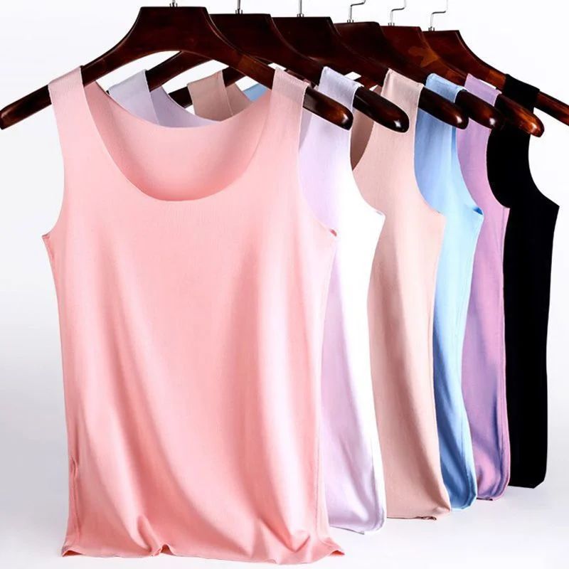 Seamless Tight-Fit Tank Top for Women – Sleeveless Summer Camisole Vest