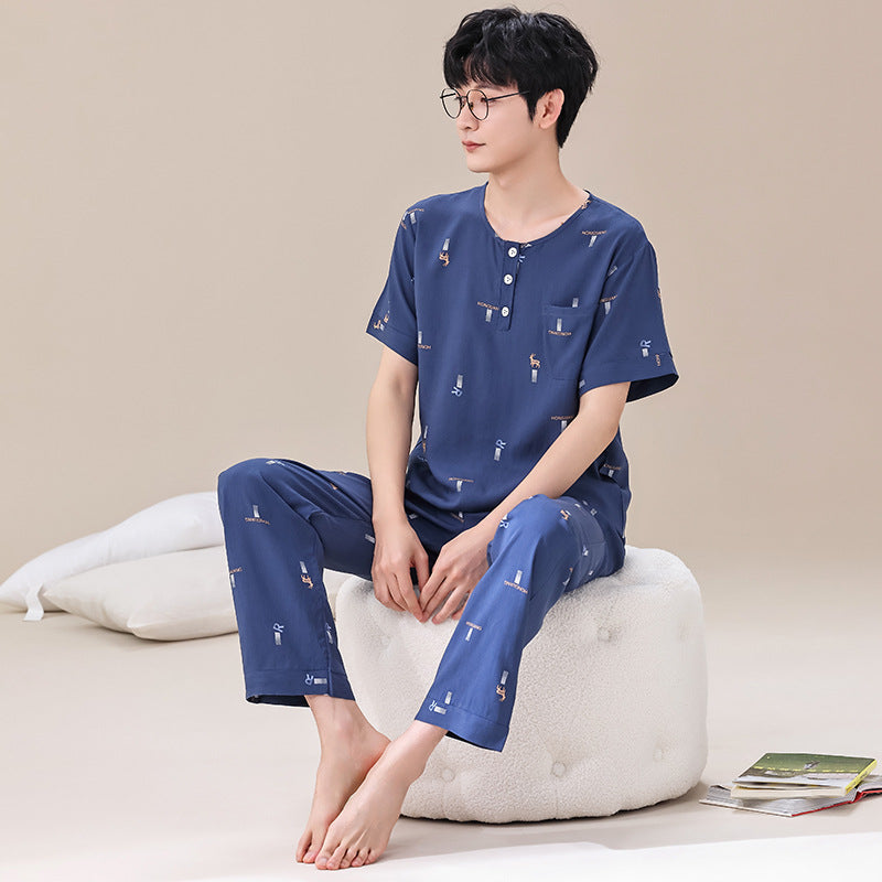 Artificial Cotton Men's Pajamas