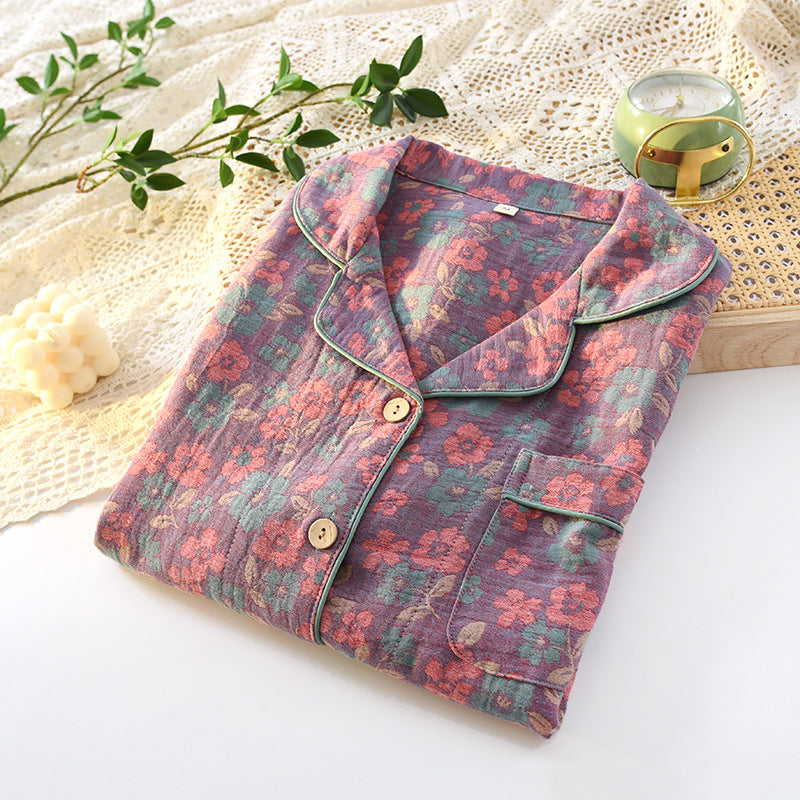 Retro festive home wear suit