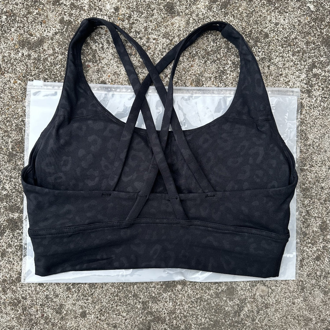 High-Impact Cross Back Sports Bra with Pad