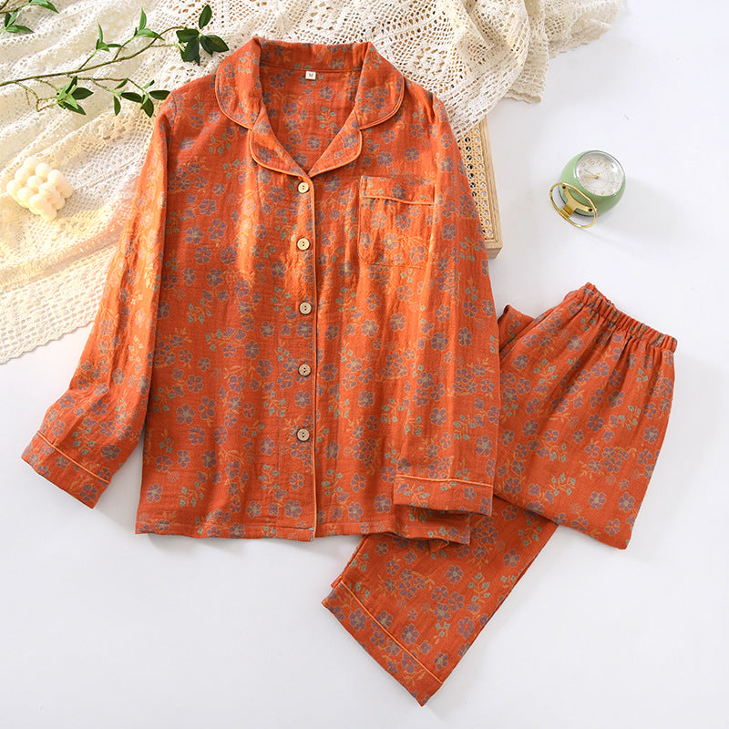 Retro festive home wear suit