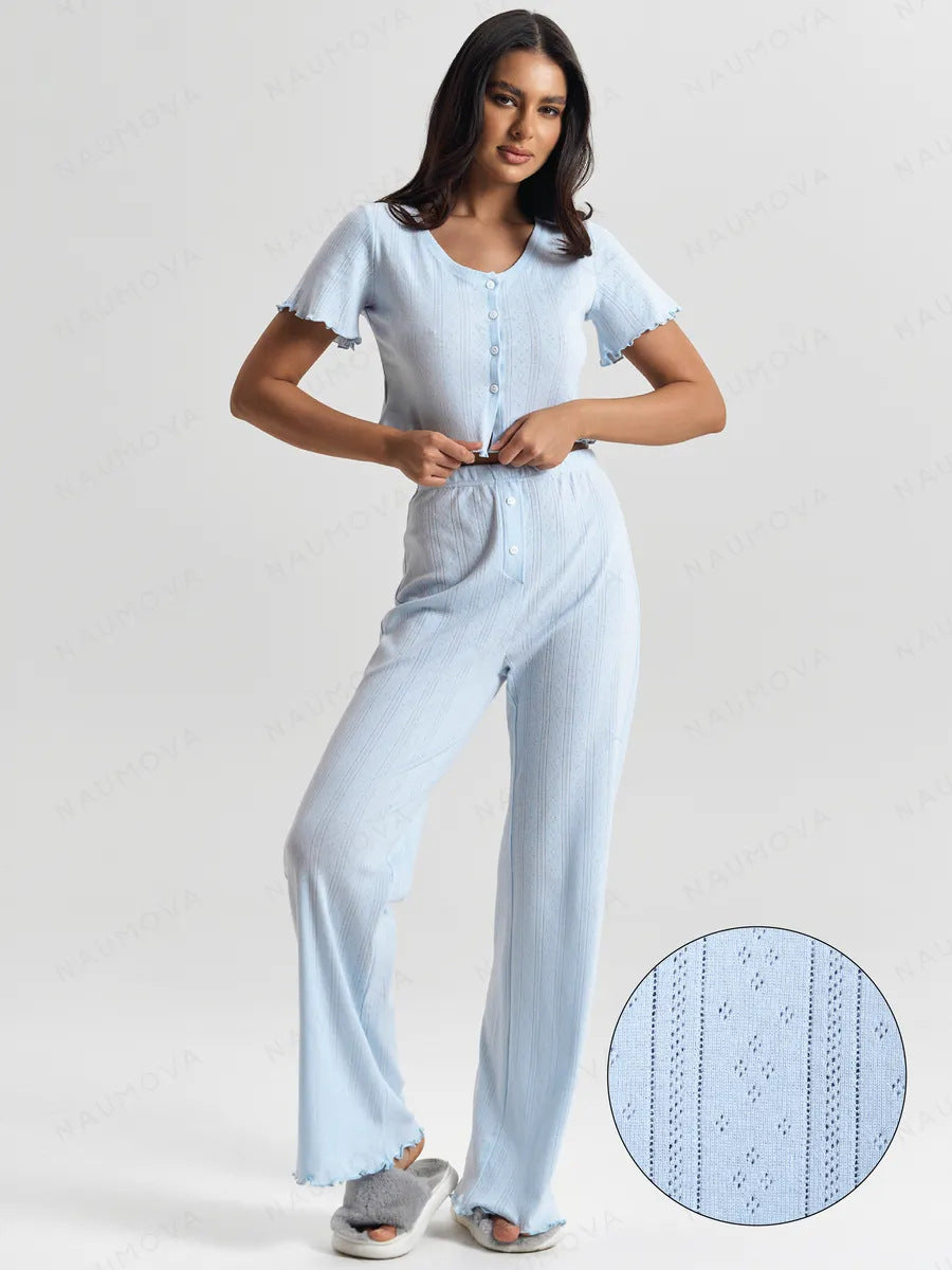 Women's Floral Cotton Pajama Set