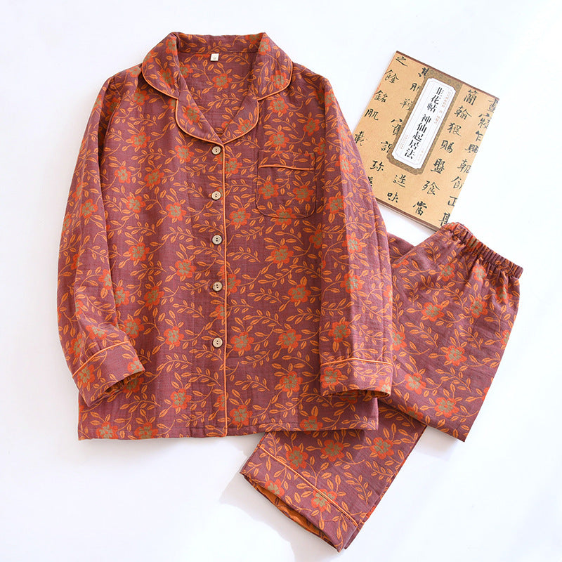 Retro festive home wear suit