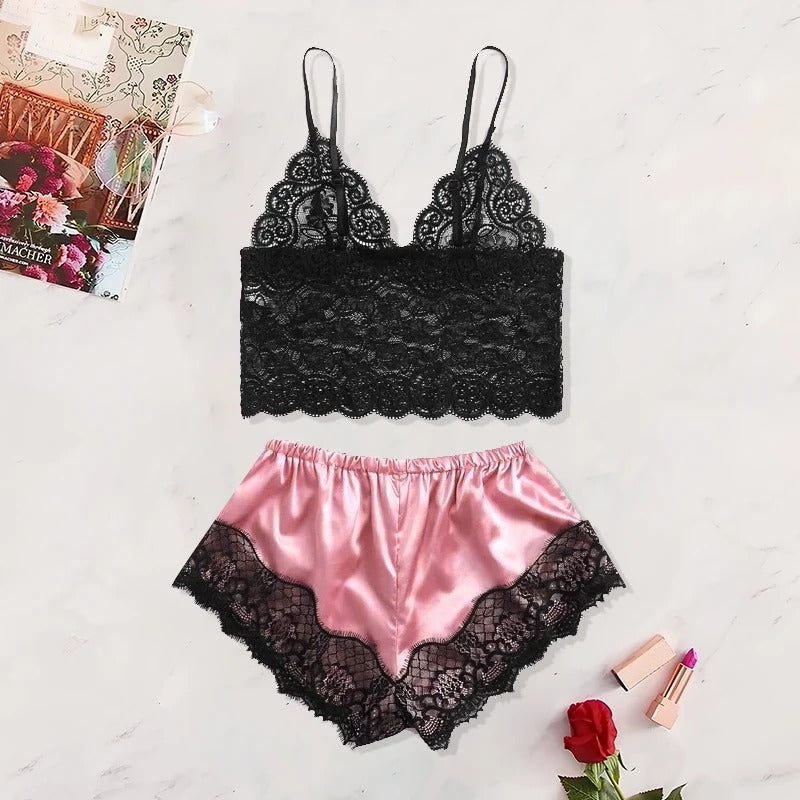 Women’s Summer Nightwear – Sexy Lace Set 2025
