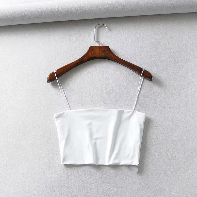 Sexy Sleeveless Cotton Crop Top for Women