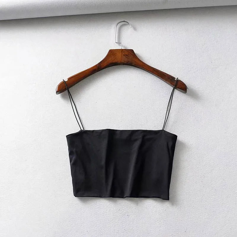 Sexy Sleeveless Cotton Crop Top for Women