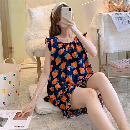 Cotton Silk Pajamas Women's