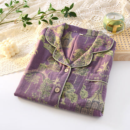 Retro festive home wear suit