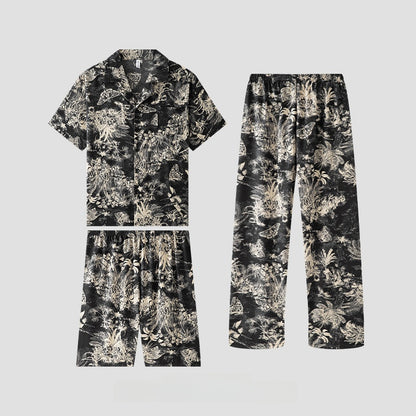 Men in ice silk pajamas