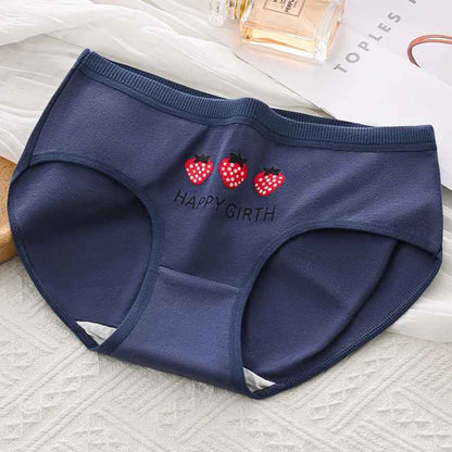 5PCS Cotton Cartoon Print Panties