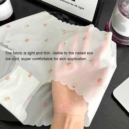 Strawberry Ice Silk Seamless Panties
