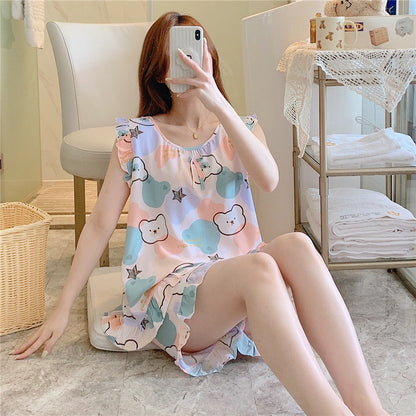 Cotton Silk Pajamas Women's