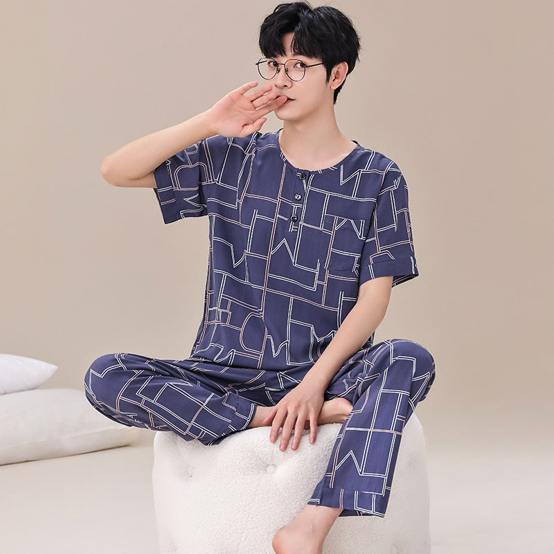 Artificial Cotton Men's Pajamas
