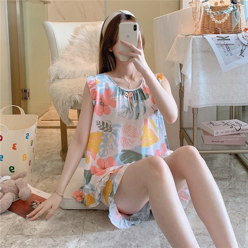 Cotton Silk Pajamas Women's