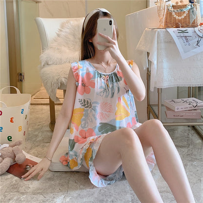 Cotton Silk Pajamas Women's