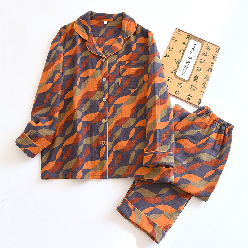 Retro festive home wear suit