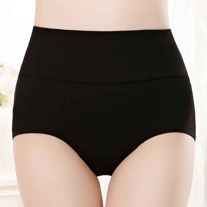 4PCS High Waist Cotton Shaper Panties