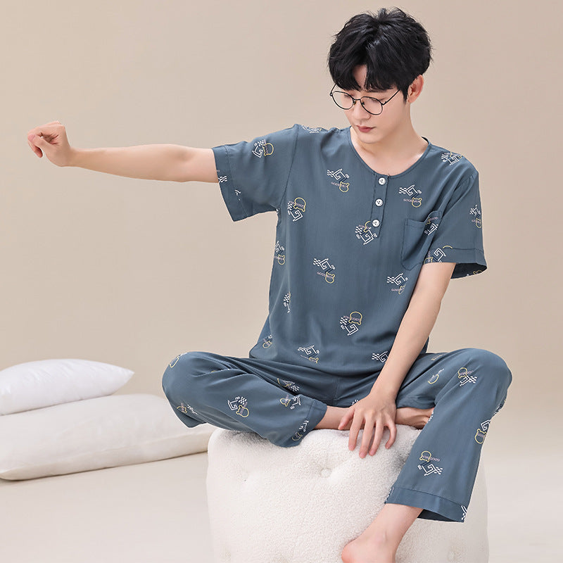 Artificial Cotton Men's Pajamas
