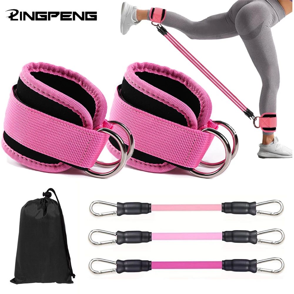 Ankle Resistance Bands Set – Adjustable Straps for Leg Workouts, Yoga & Gym Training