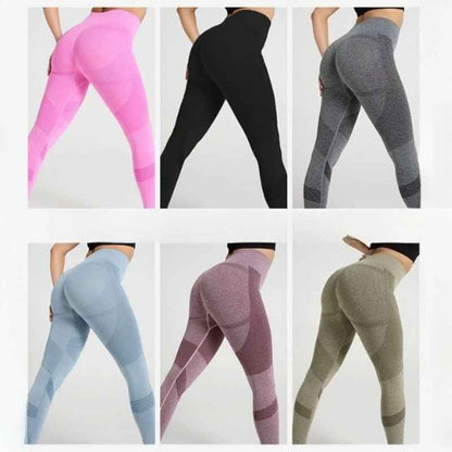 Plus Size Seamless Slimming Yoga Leggings