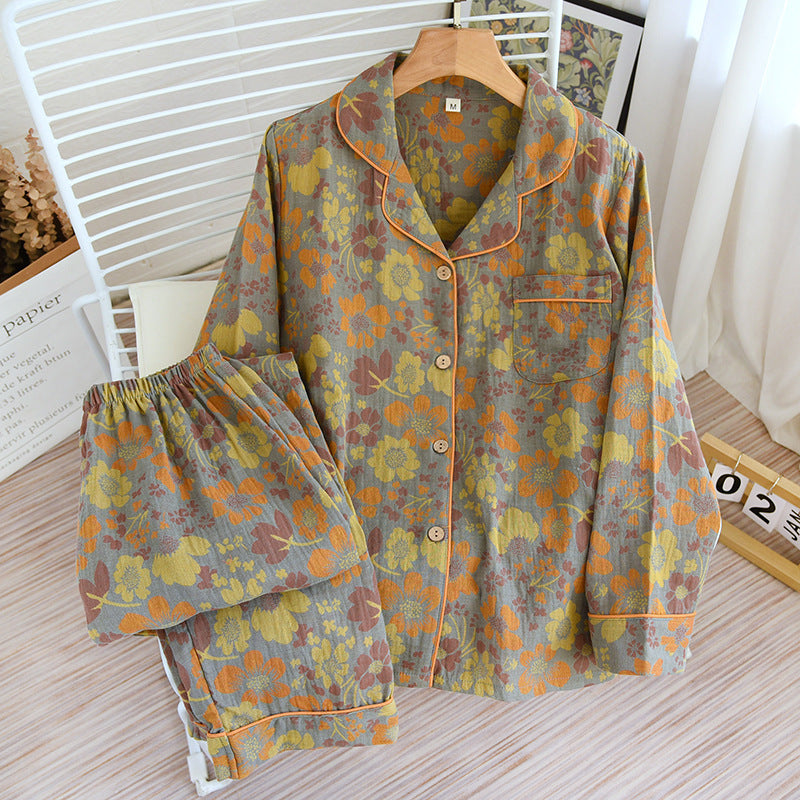 Retro festive home wear suit