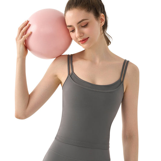 Yoga vest with thin straps