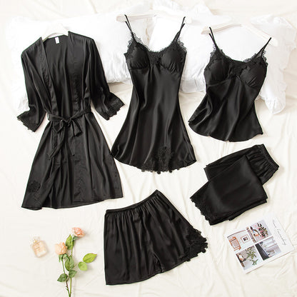 Imitation Silk Pajama Set