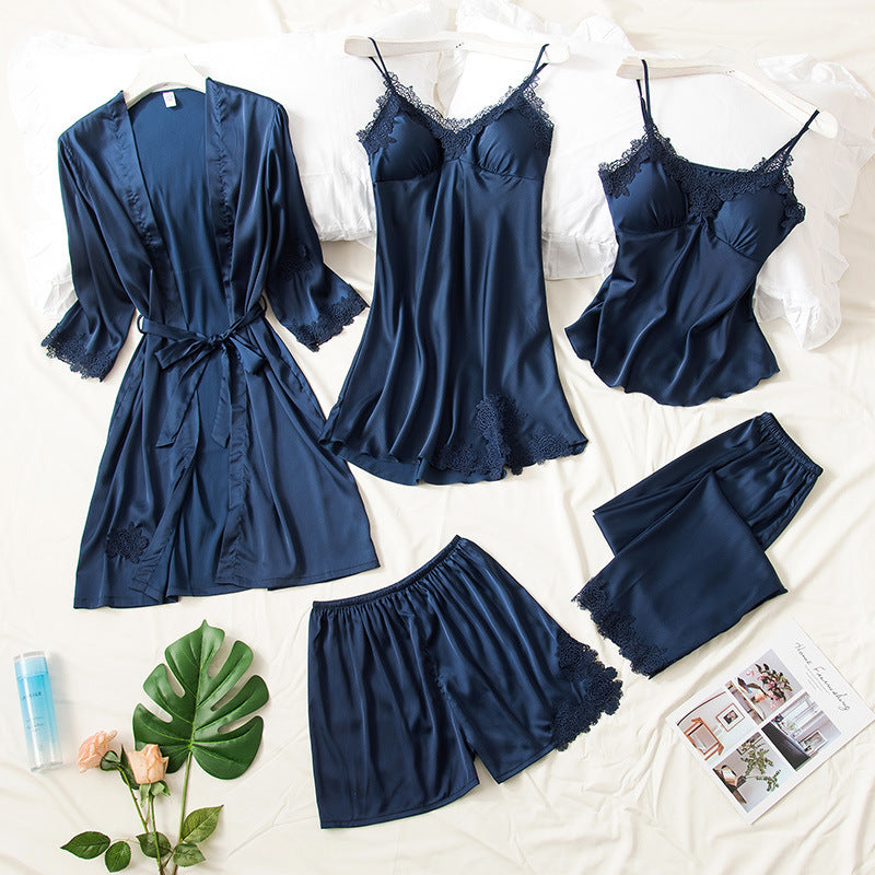 Imitation Silk Pajama Set