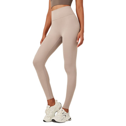 New High Waist Sports Yoga Pants Tight-fitting Running Fitness Sun Protection Sports Pants Belly-lifting Hip Peach Pants