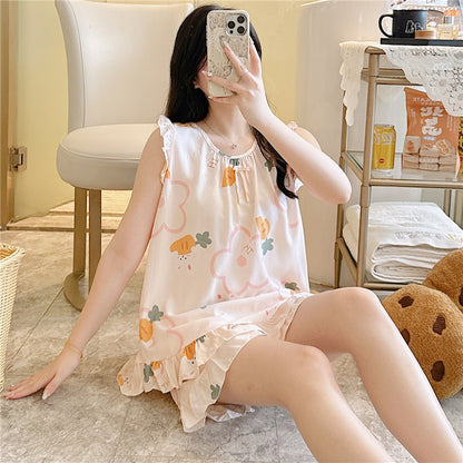 Cotton Silk Pajamas Women's