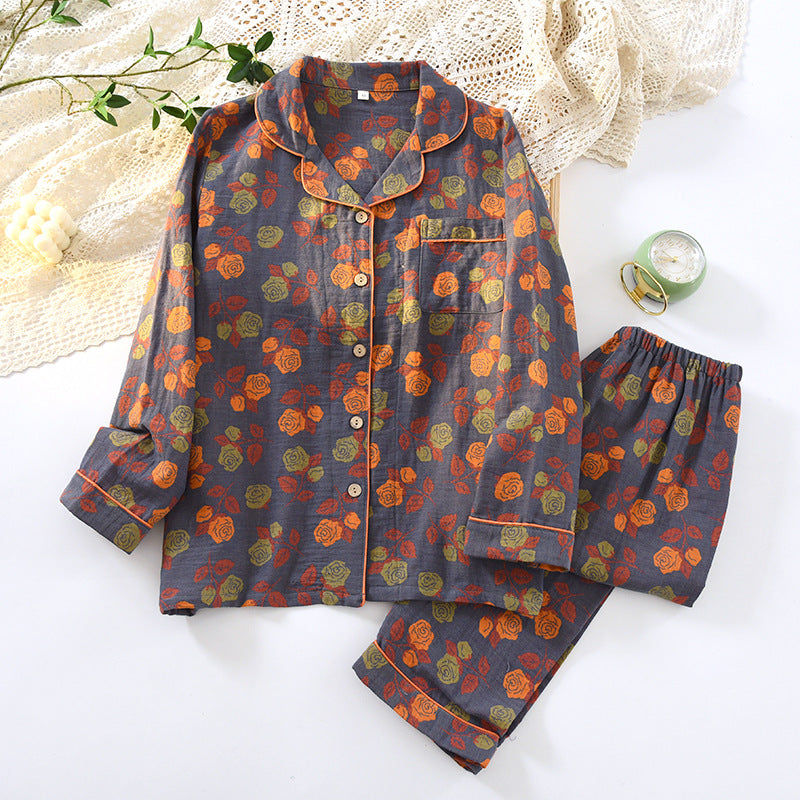 Retro festive home wear suit