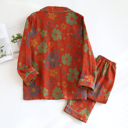 Retro festive home wear suit