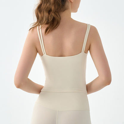 Yoga vest with thin straps