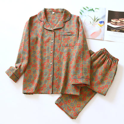 Retro festive home wear suit