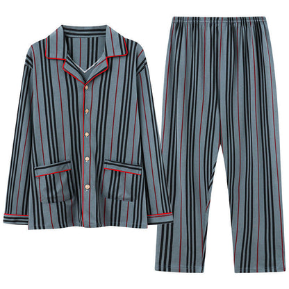 Cotton Pajama Set Long Sleeve Cardigan