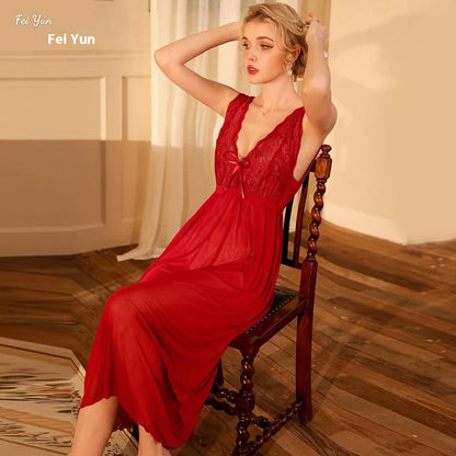 Sexy Mesh Nightgown Dress for Women